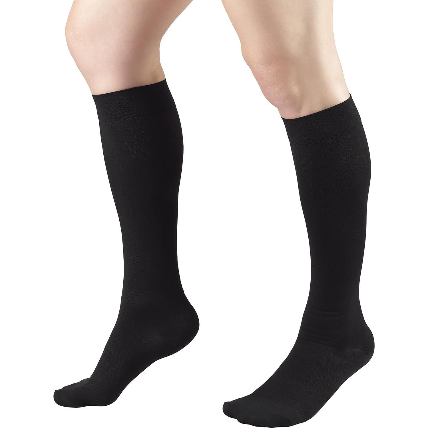 Medias Quirúrgicas Truform 8808, Compresión 18 mmHg, Negro, Mediana