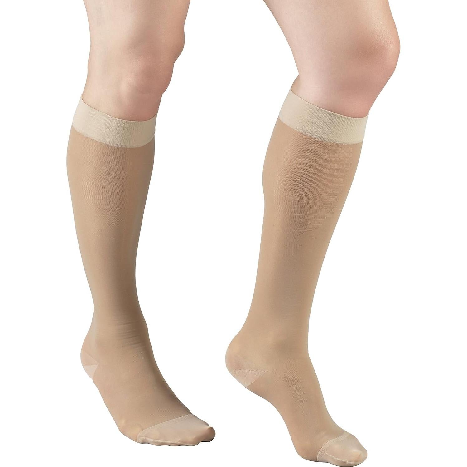 Medias de Compresión Truform 1773 para Mujeres, 15-20 mmHg, Nude