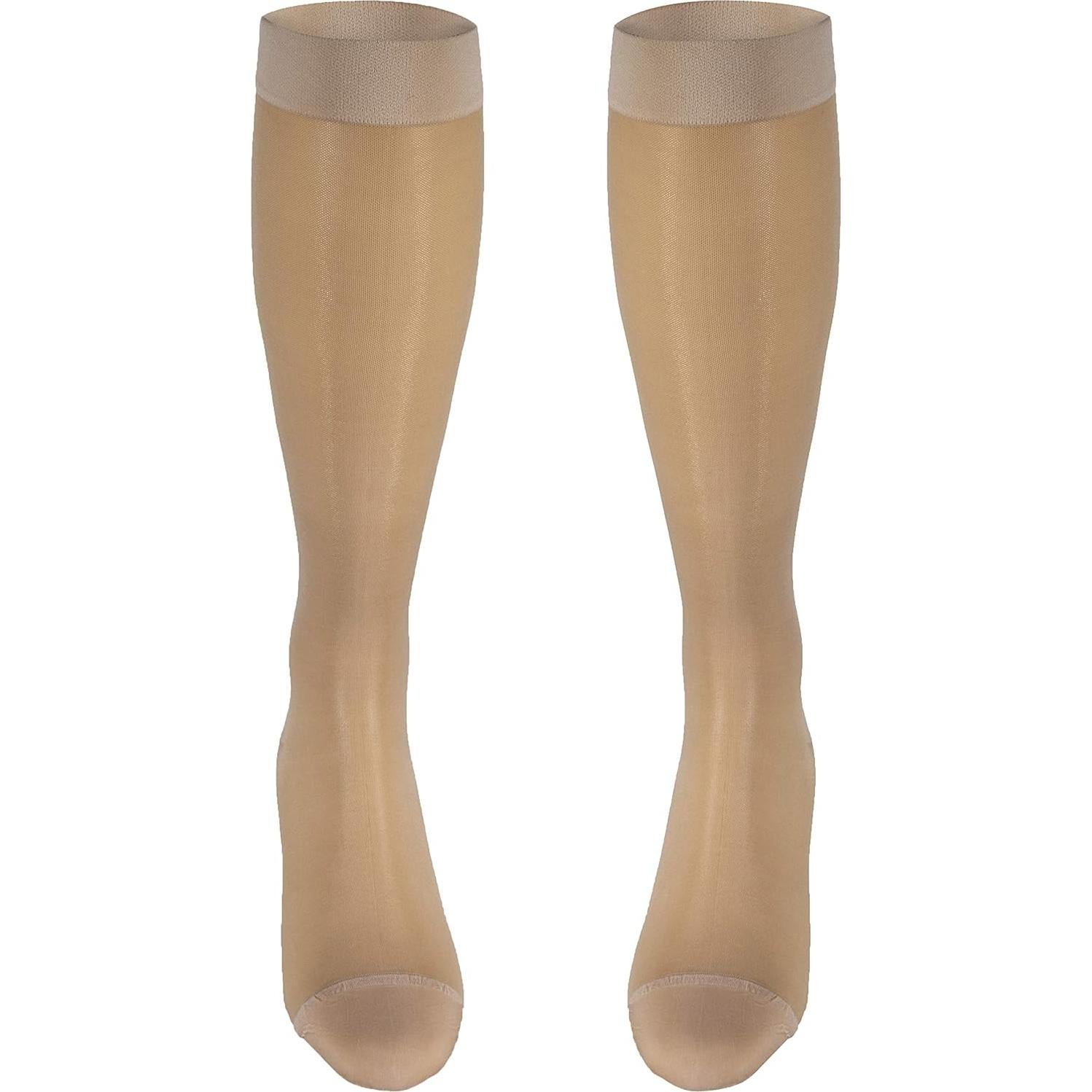 Medias de Compresión Truform 1773 para Mujeres, 15-20 mmHg, Nude