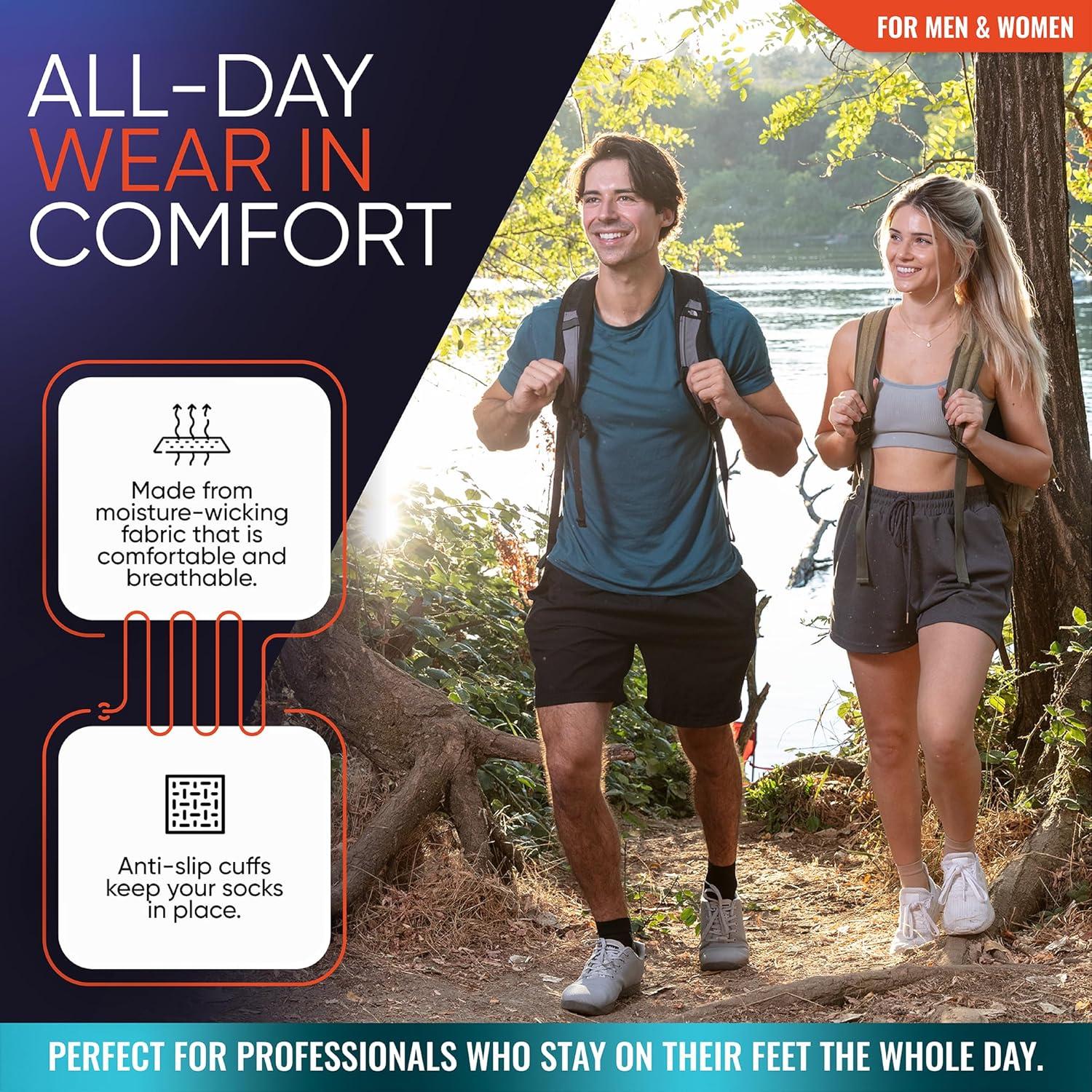 Calcetines de compresión PhysFlex para fascitis plantar - 1 par