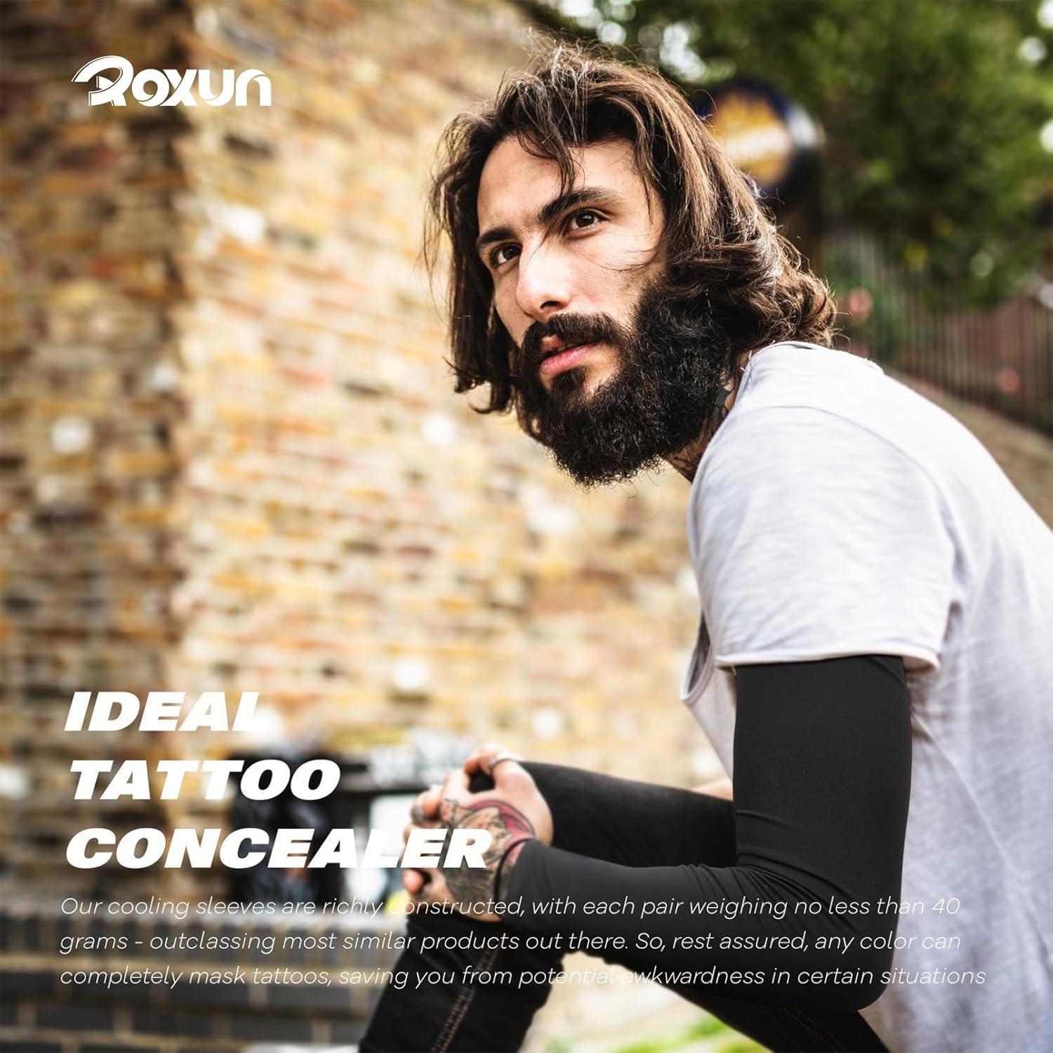 Mangas para brazos Roxun UV 50+ refrescantes 4 pares