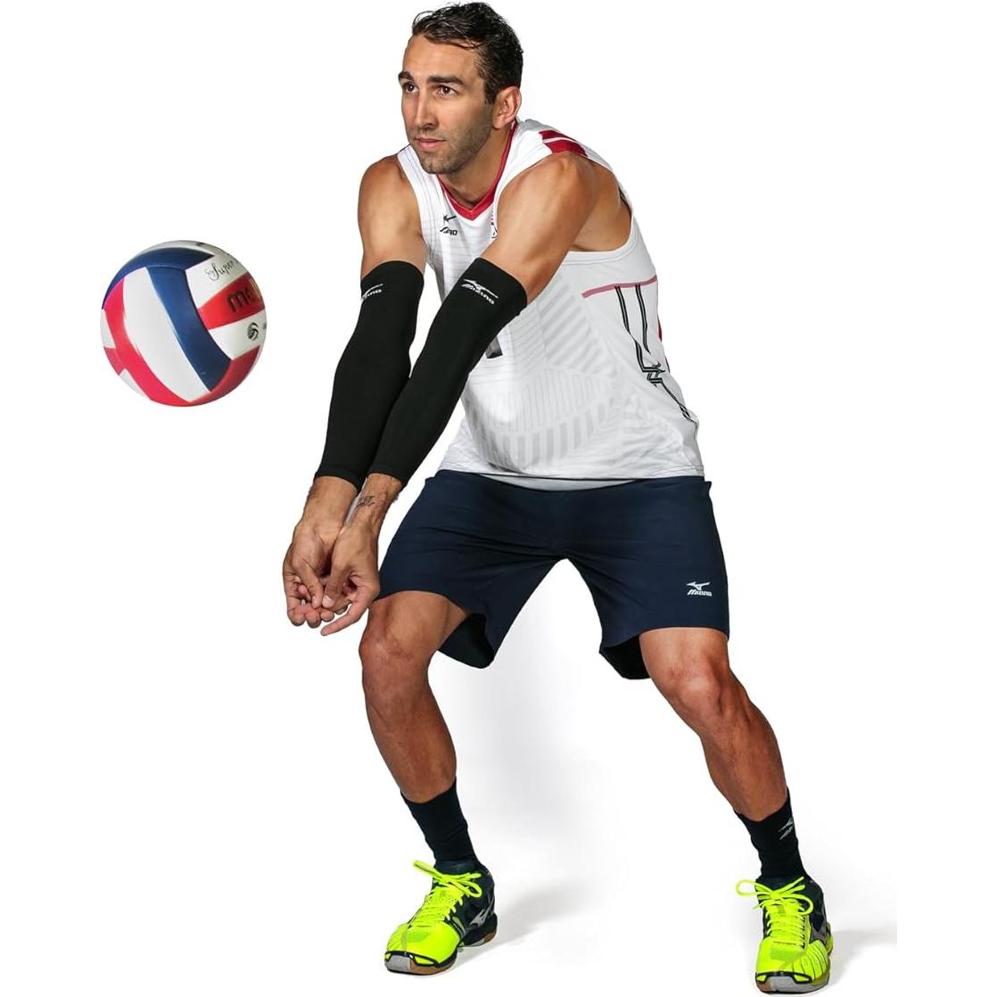 Mangas para Brazo Mizuno Runbird Talla Única Negro