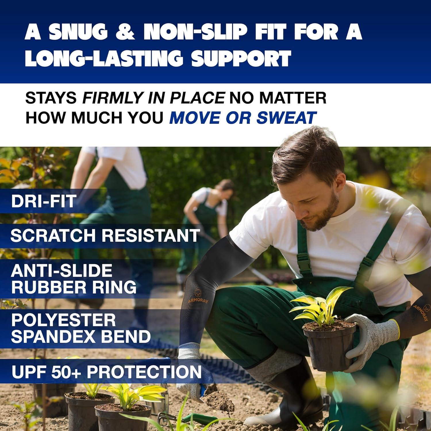 Mangas para brazos ARMORAY SPARTX - Protección UV, Talla Única