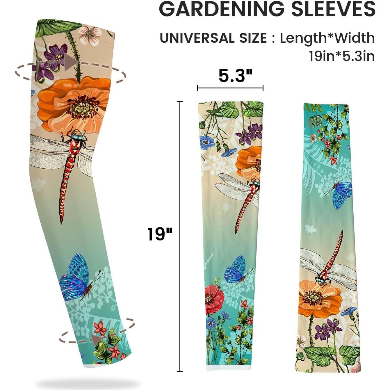 Mangas de Jardinería YPHCDO Protección Solar Libélula Verde