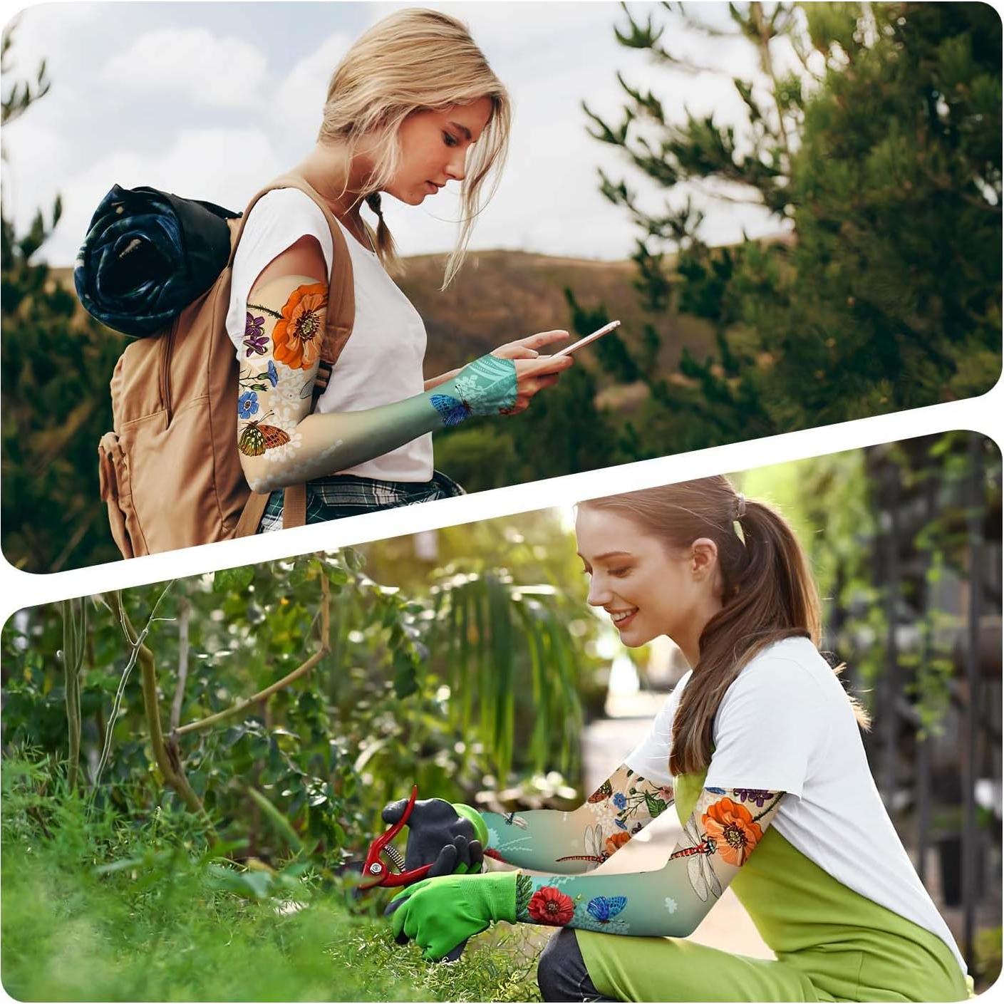 Mangas de Jardinería YPHCDO Protección Solar Libélula Verde