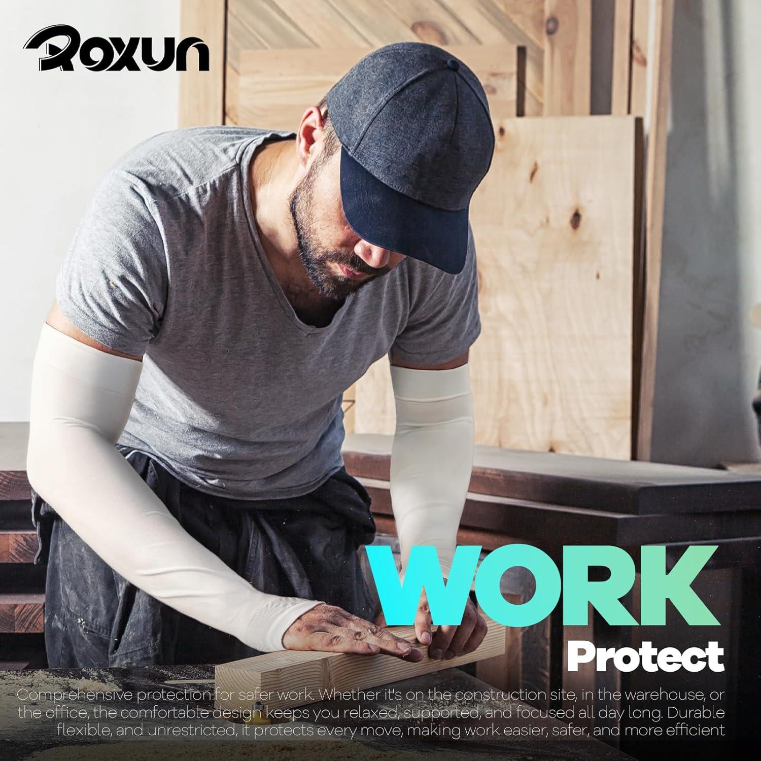 Manguitas de Compresión Roxun UV 50+ para Hombres y Mujeres