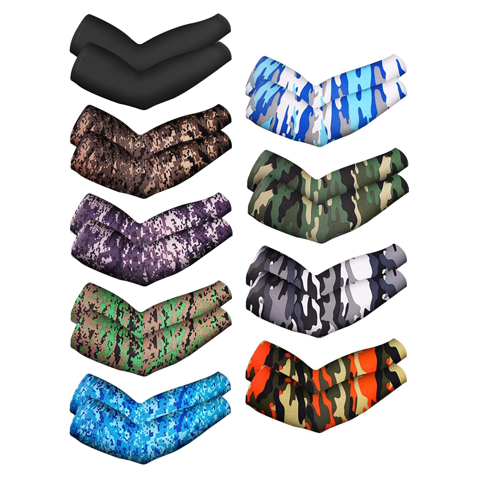 Mangas de Protección UV Unisex Mudder - Seda de Hielo, Camuflaje