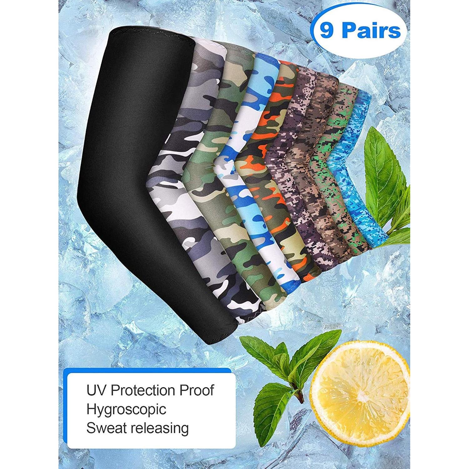 Mangas de Protección UV Unisex Mudder - Seda de Hielo, Camuflaje