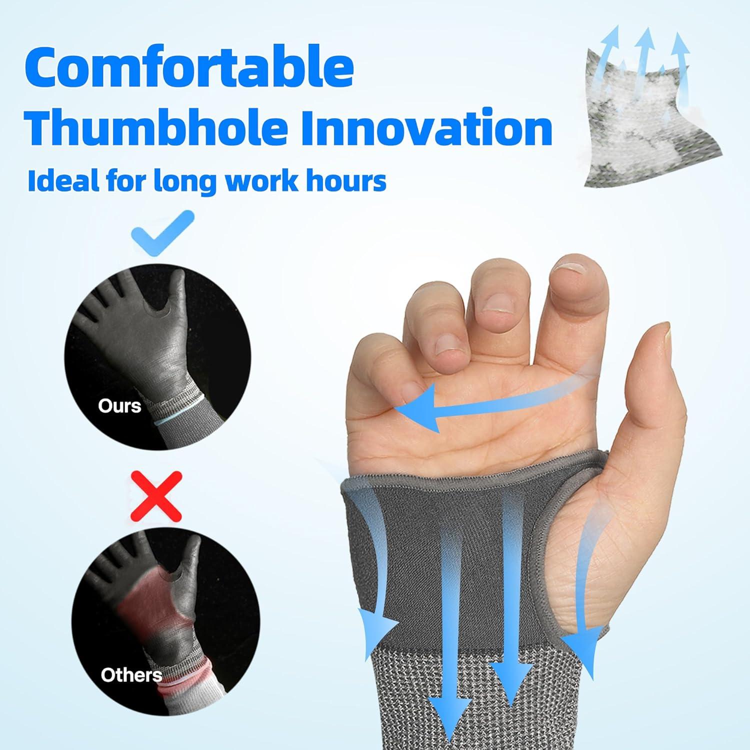 Mangas Resistentes a Cortes Schwer AIR-SKIN A6 45.72 cm UV UPF50+