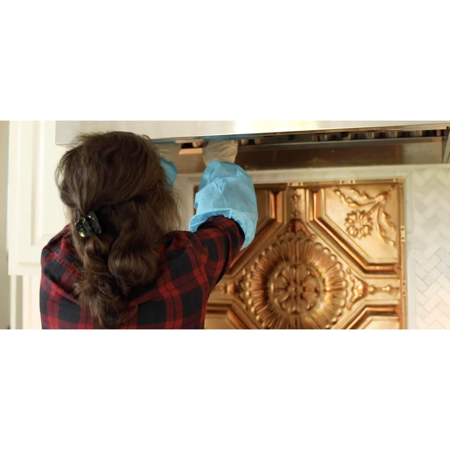 100 Fundas Reutilizables para Brazo G & F Azul 38 cm