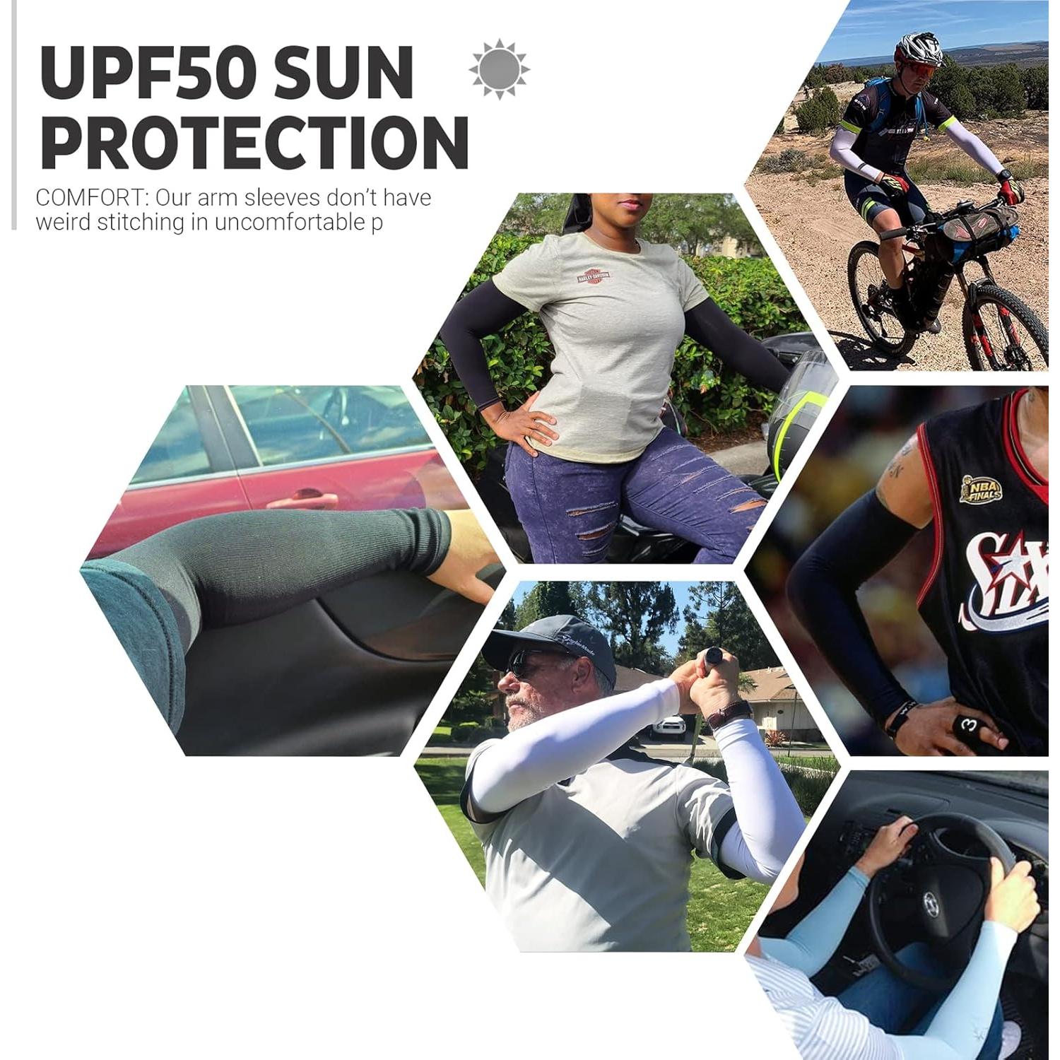 Mangas de Protección Solar UV UPF 50 Unisex - Cubierta de Tatuaje