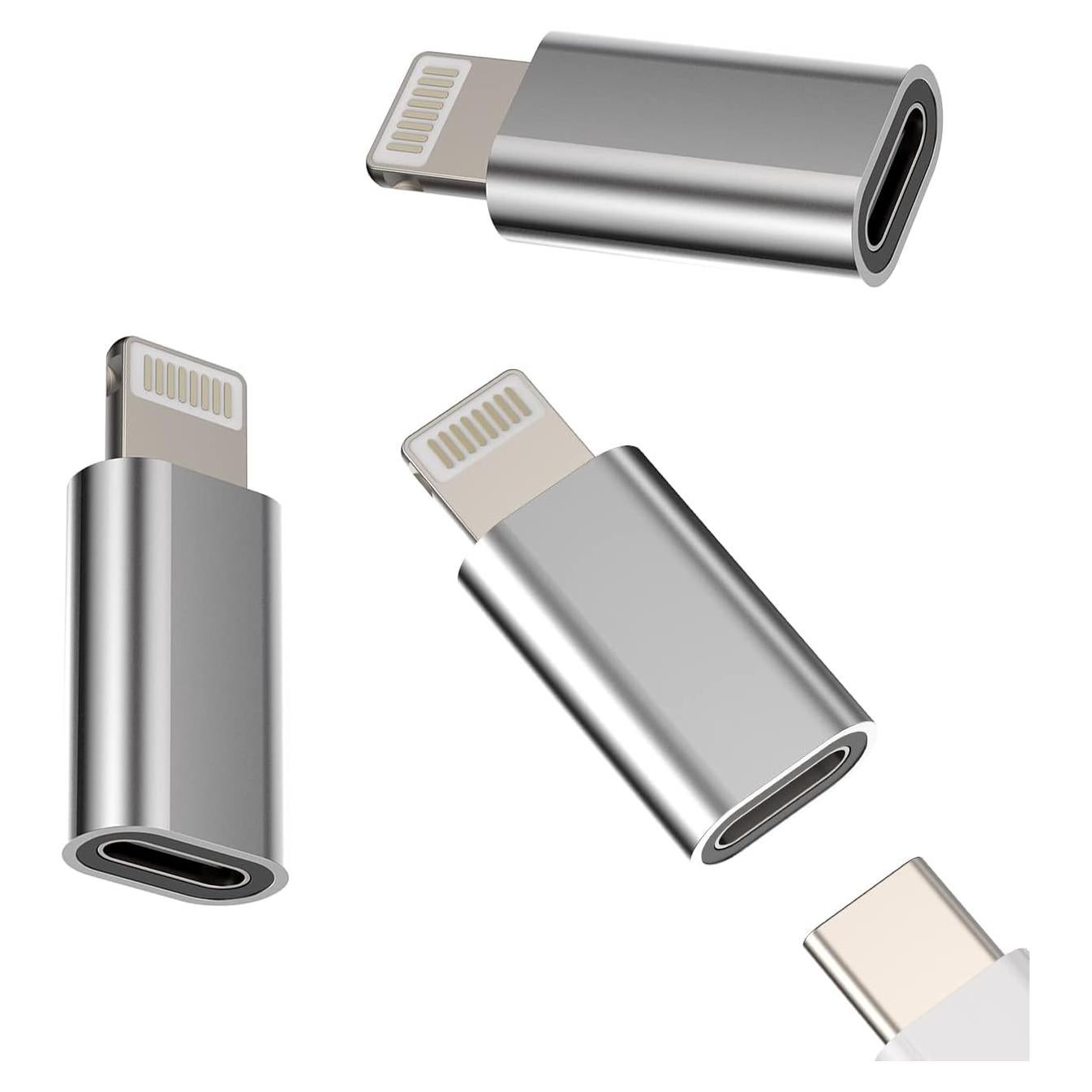 Adaptador USB C a Lightning HOYULLI 3 paquetes MFi