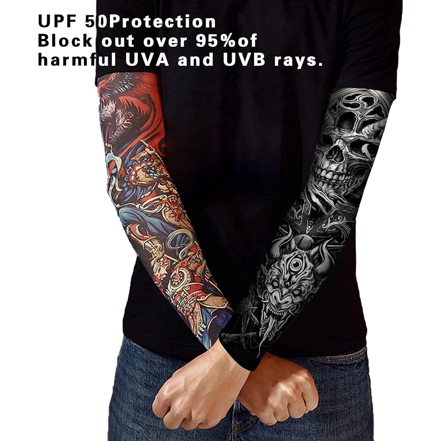 Mangas de Protección Solar UV UPF 50+ Unisex - Compresión Enfriamiento