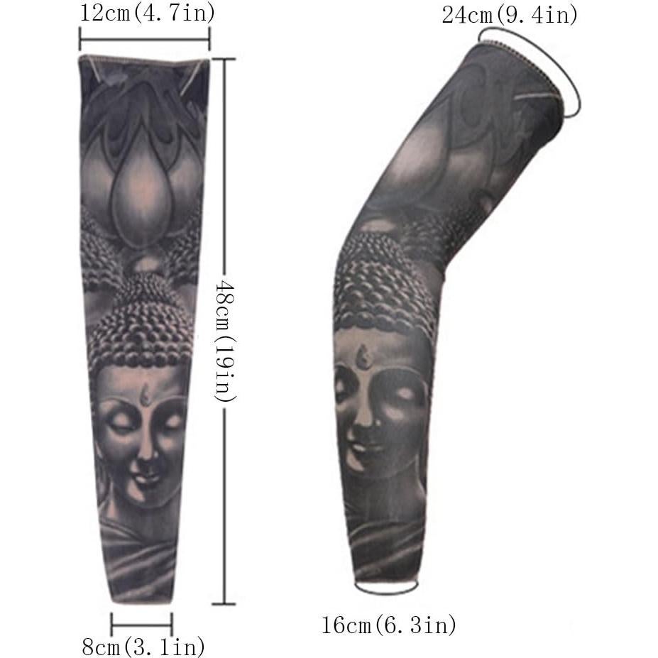 Mangas de Tatuaje Temporales Toirxarn 8PCS con Protección Solar