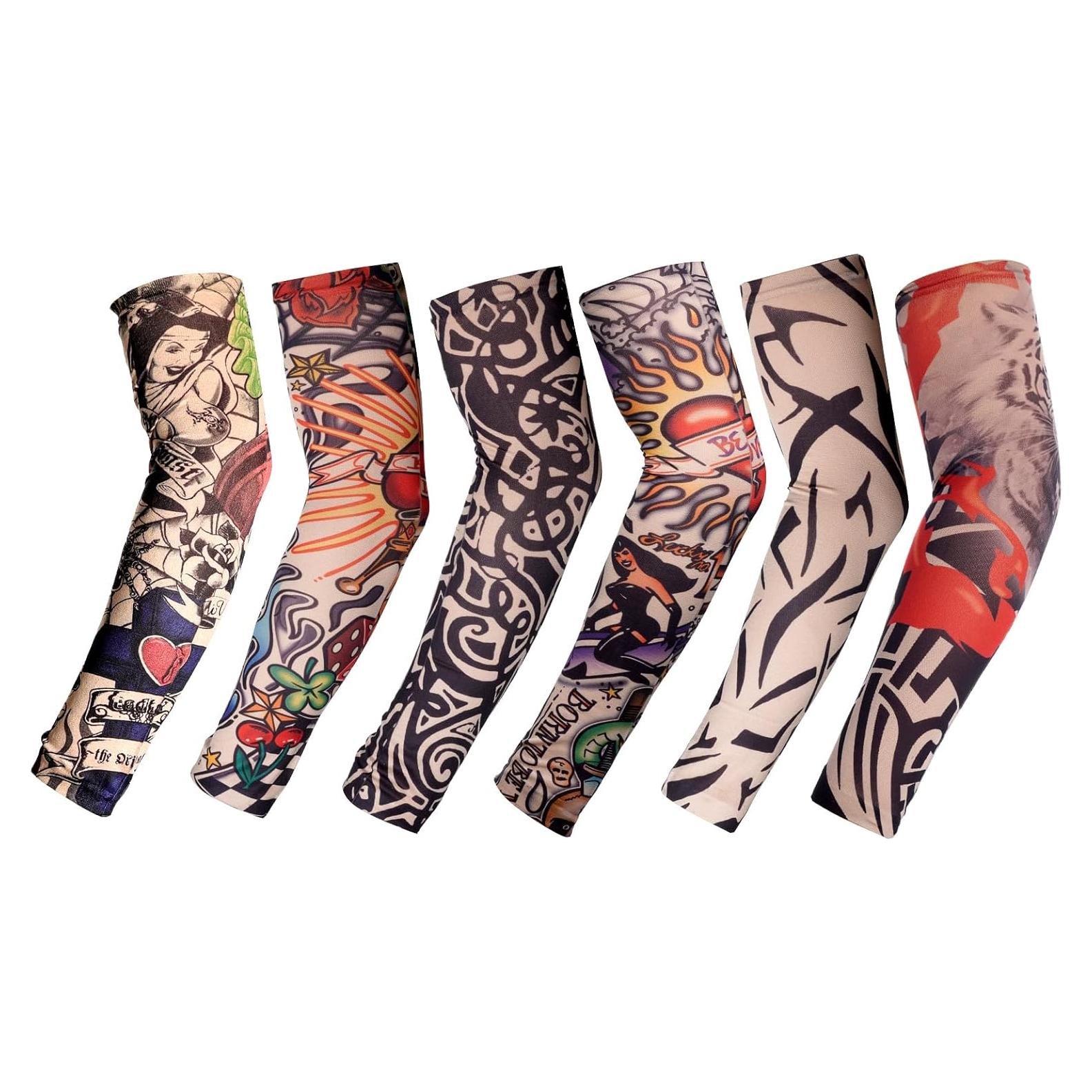 Mangas de Tatuaje Temporales HOVEOX 6 Piezas Unisex 38 cm
