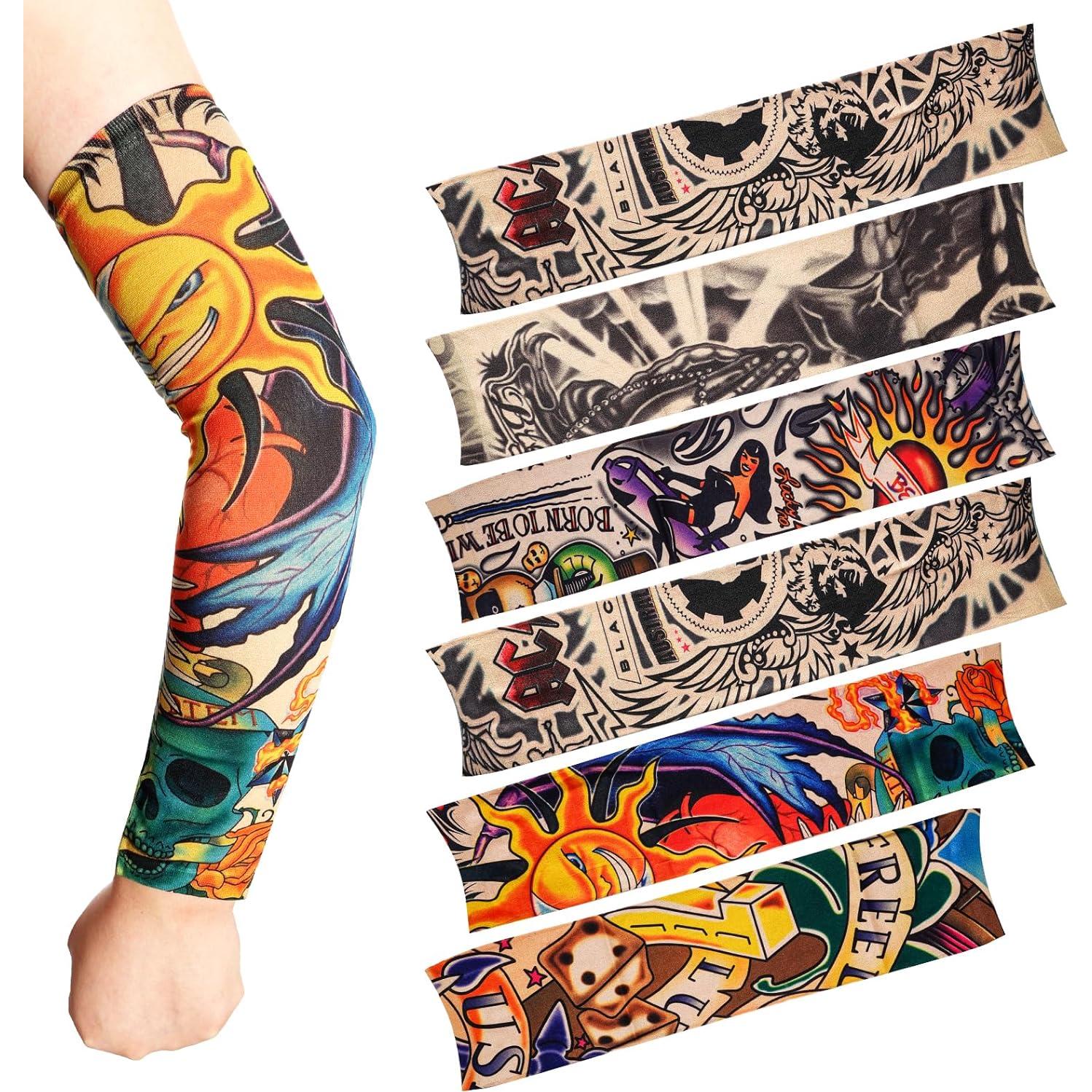 HOVEOX 18 Mangas de Tatuaje Temporales Unisex - Estilos Aleatorios