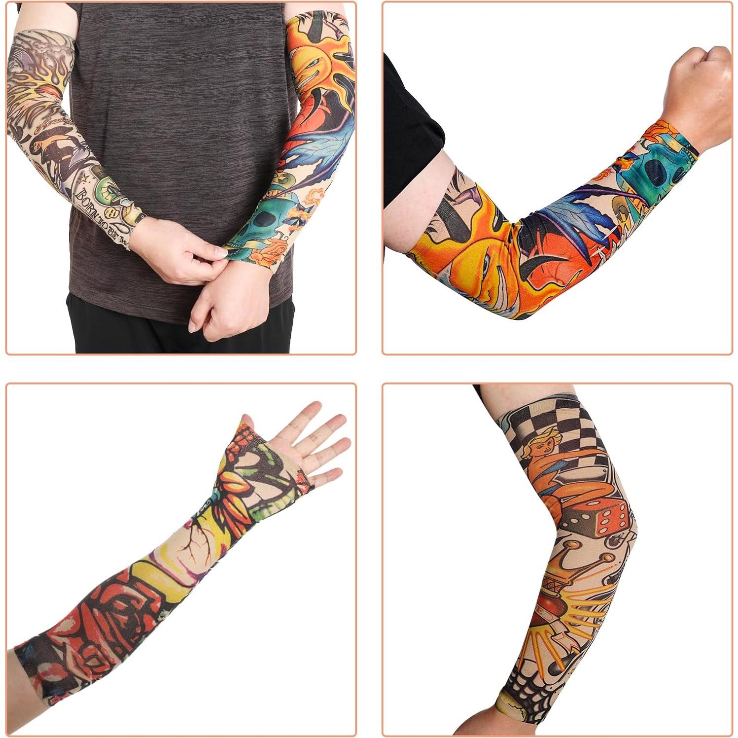 HOVEOX 18 Mangas de Tatuaje Temporales Unisex - Estilos Aleatorios