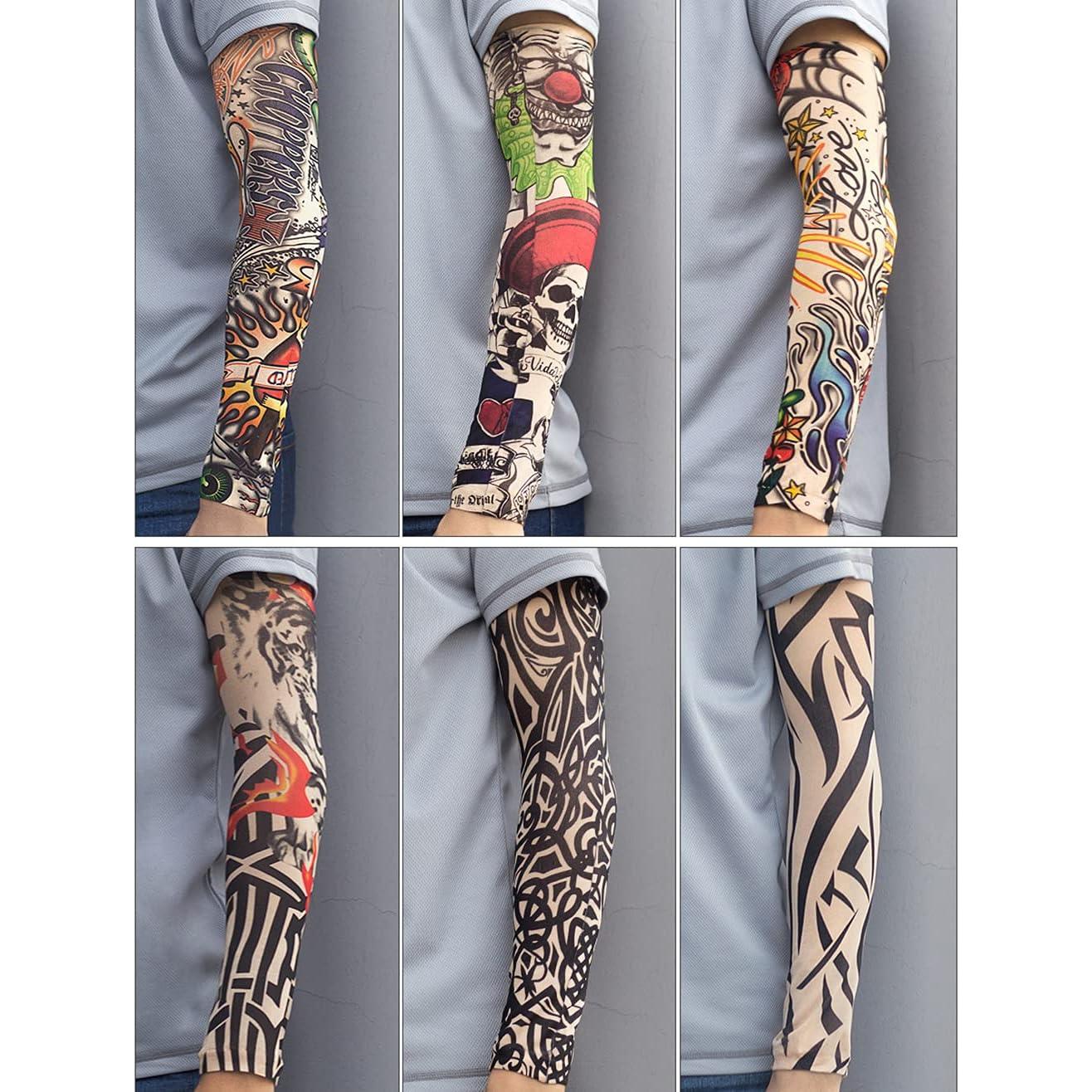 Manga Temporal de Tatuaje Falso Kirozanny 12pcs UV Compresión