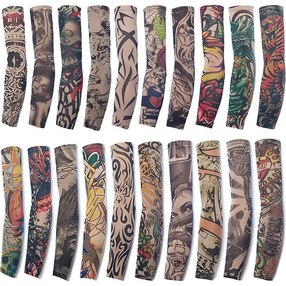 Manga Temporal de Tatuaje Falso Kirozanny 12pcs UV Compresión