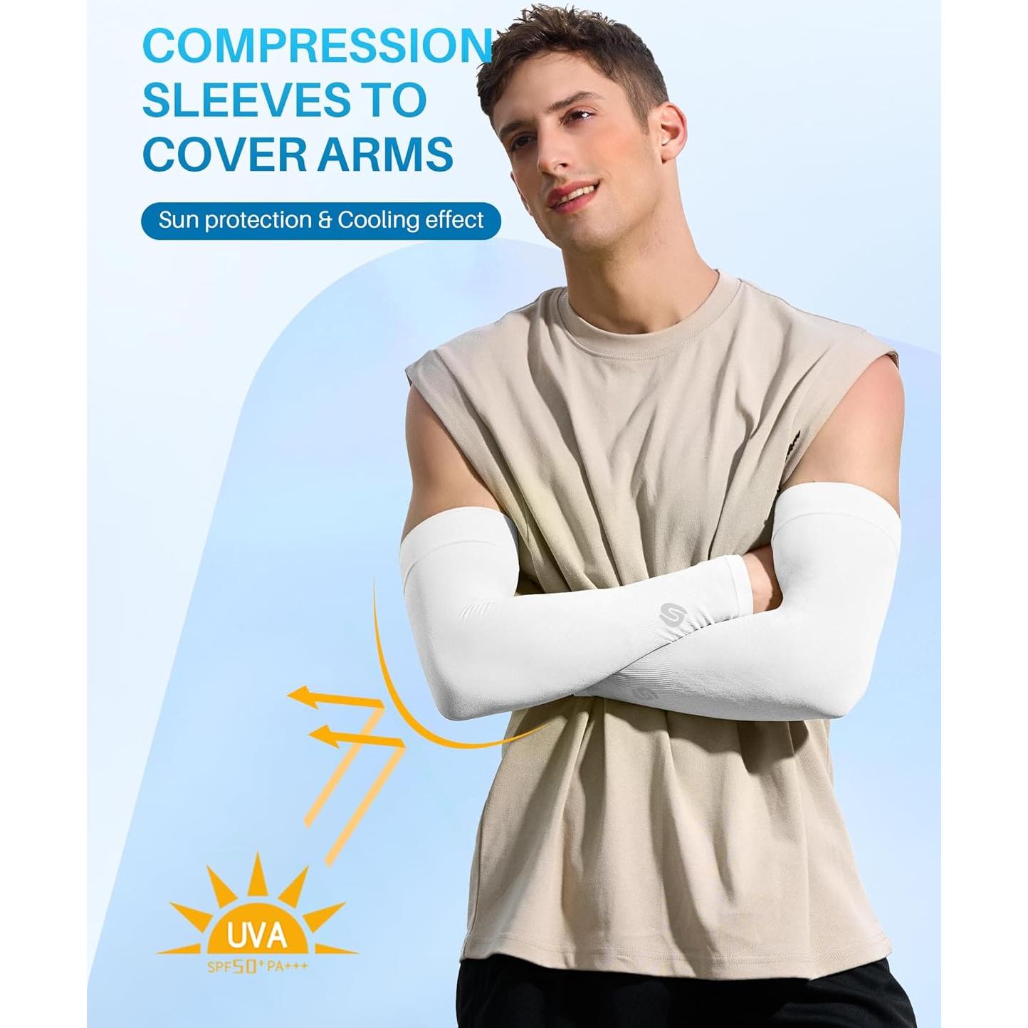 Mangas de Protección UV ShinyMod para Ciclismo y Deportes