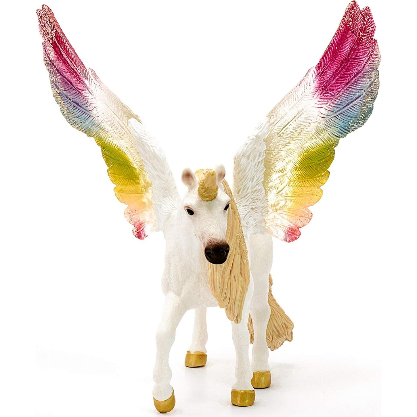 Unicornio Arcoíris Alado Schleich 12,7 cm para Niños 5+