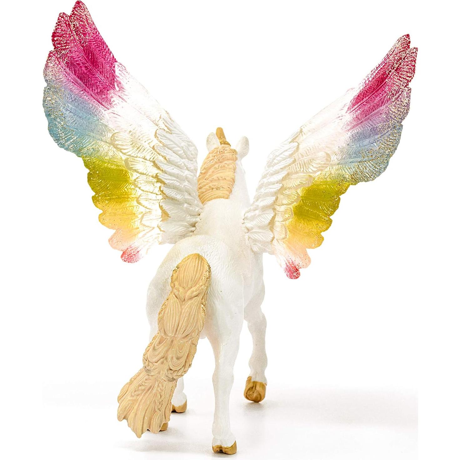 Unicornio Arcoíris Alado Schleich 12,7 cm para Niños 5+