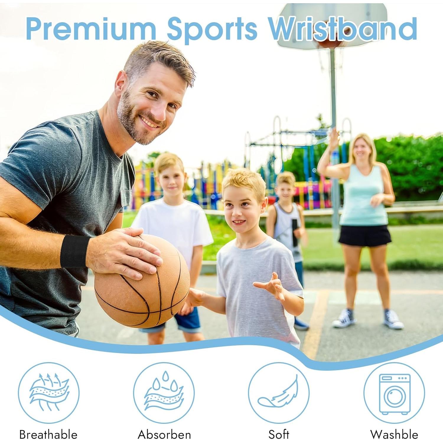 Bandas de Sudor para Muñeca PEASUG - 8 Piezas Absorbentes