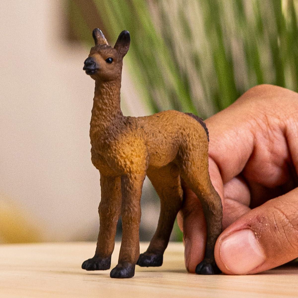 Farm World - 2" Baby Llama Toy for Kids. Realistic, Hand-Painted Farm Animal Toys for Boys and Girls. Fun Educational Figure for Screen-Free, Imaginative Learning for Children Ages 3+ 14890