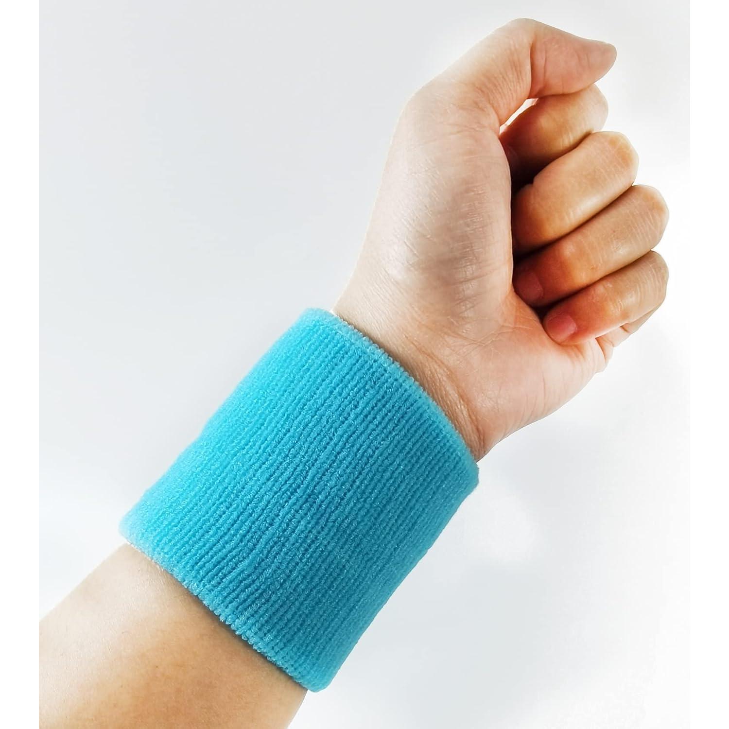 Muñequera Deportiva NSBELL 12 Pares Algodón Multicolor 8x8cm