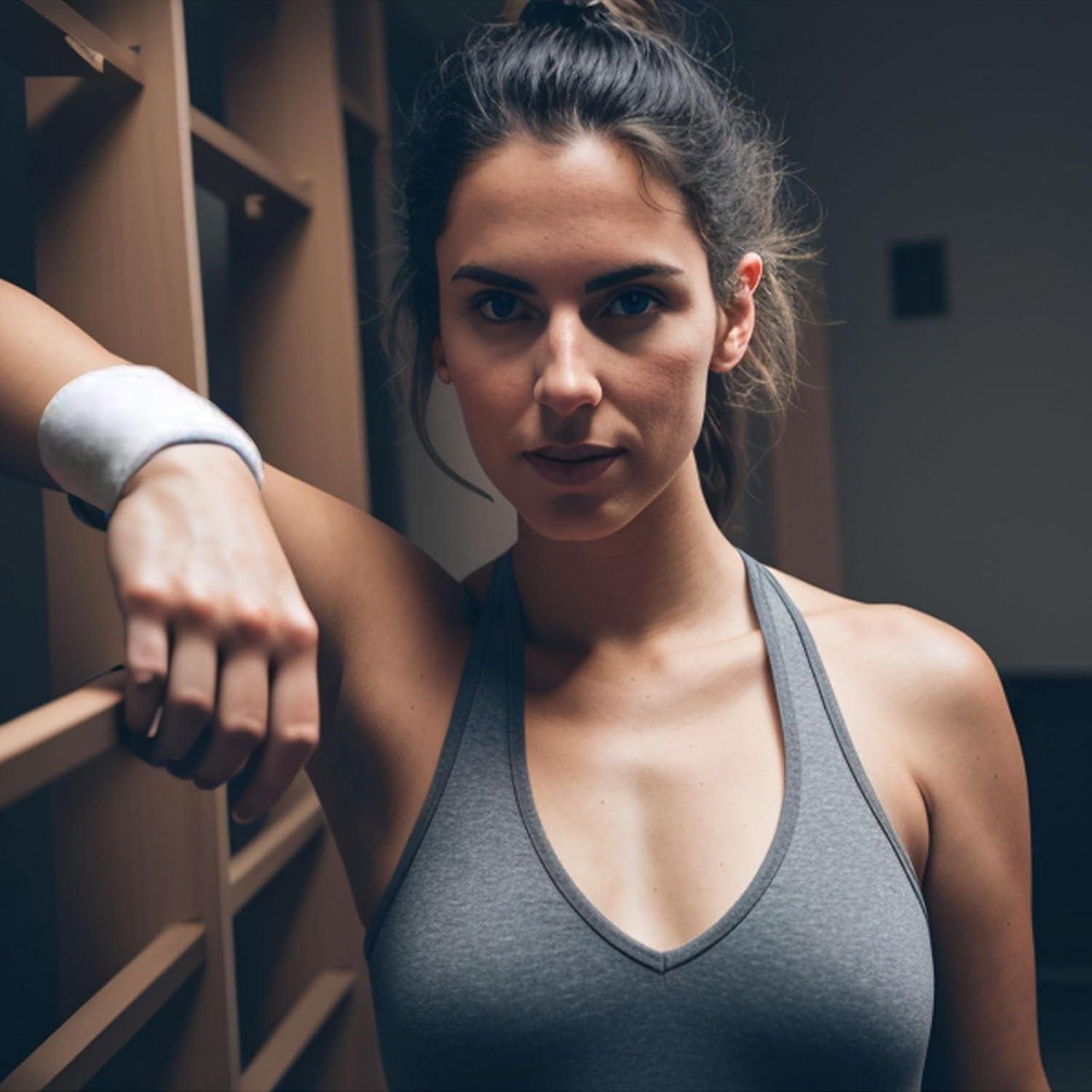 Muñequera Transpirable Fecawd para Deportes - Absorbente y Cómoda