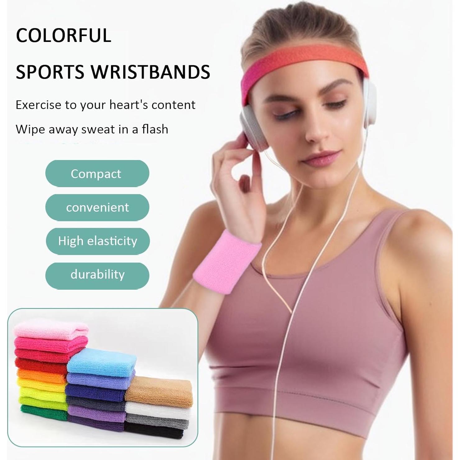 Muñequera Transpirable Fecawd para Deportes - Absorbente y Cómoda