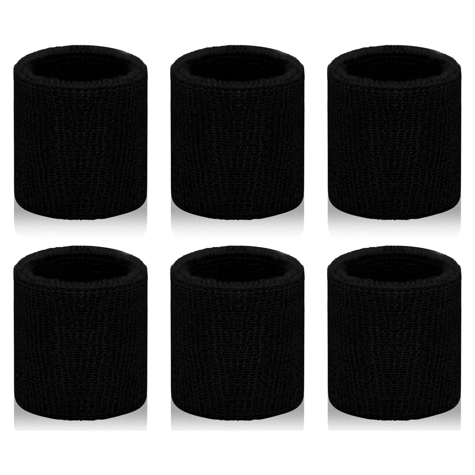 Paquete de 6 Muñequera Deportiva Toresper Unisex Negra