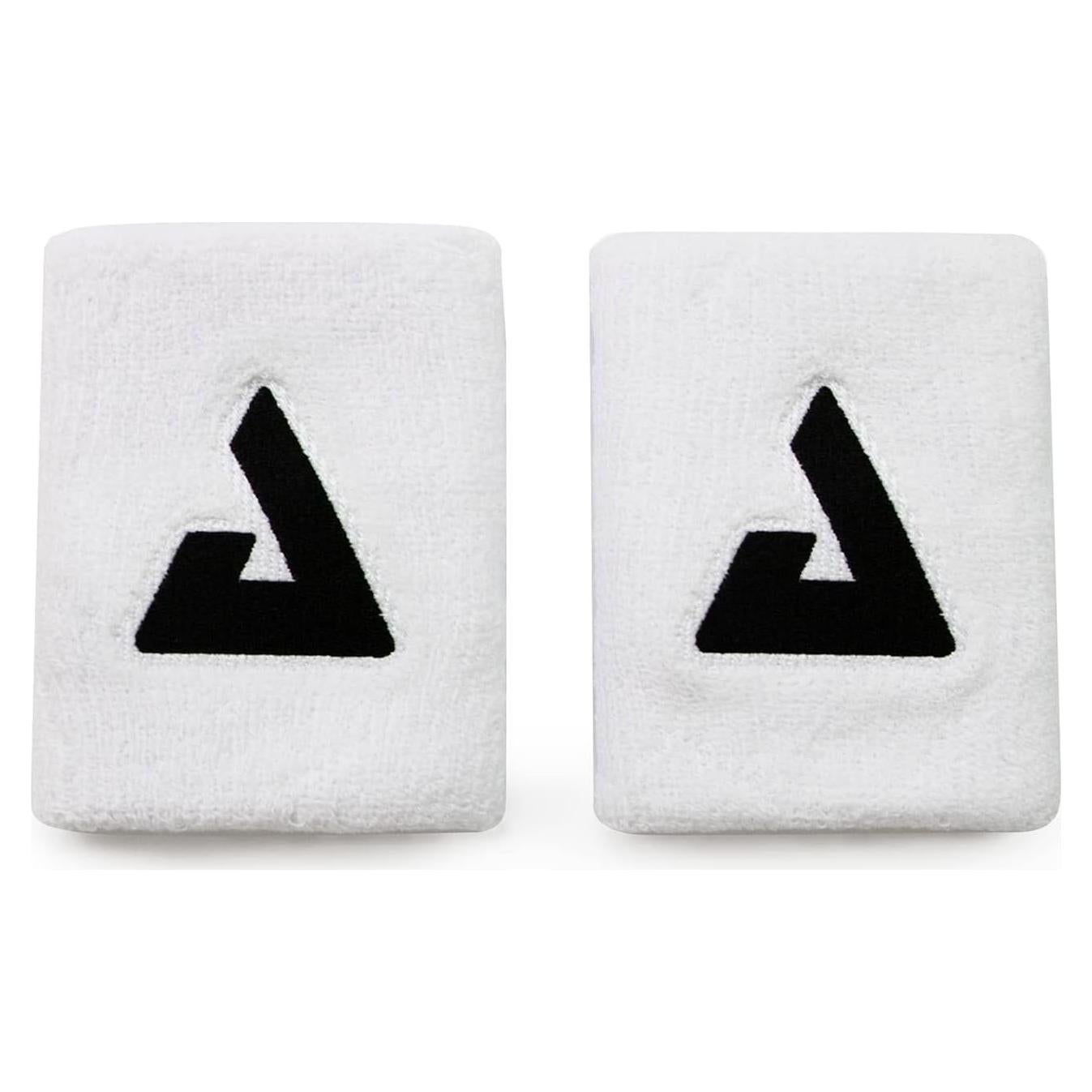 Muñequera JOOLA Trinity - 2 Paquete Blanca Absorbente 11.43 cm