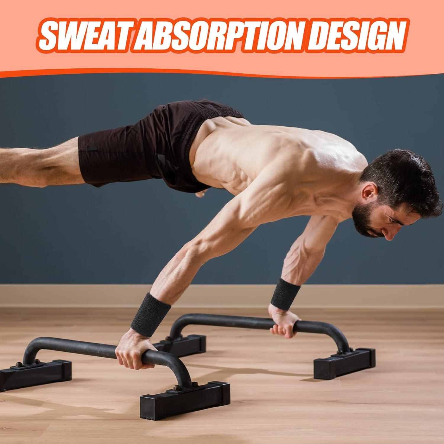 Muñequera de Sudor Wettarn 10 cm Algodón Unisex 3 Pcs