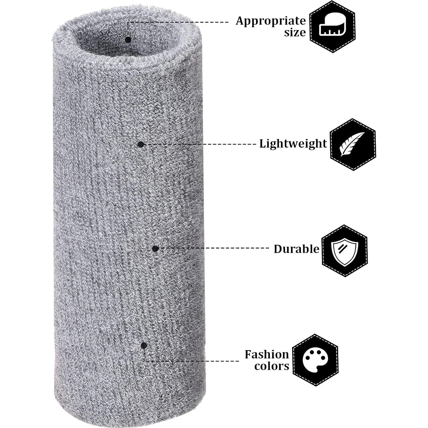 Muñequera de Sudor Elástica Sumind 8 Piezas 15x8 cm