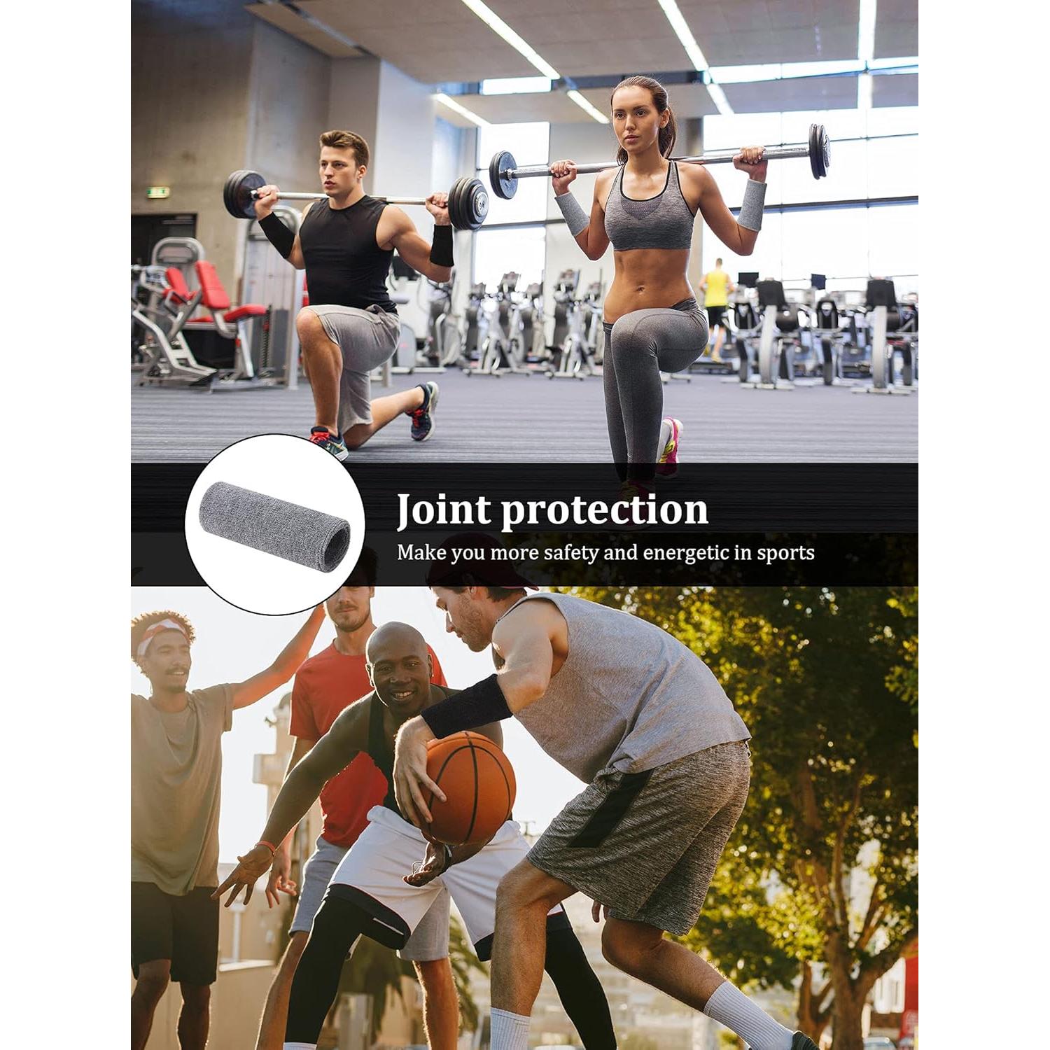 Muñequera de Sudor Elástica Sumind 8 Piezas 15x8 cm