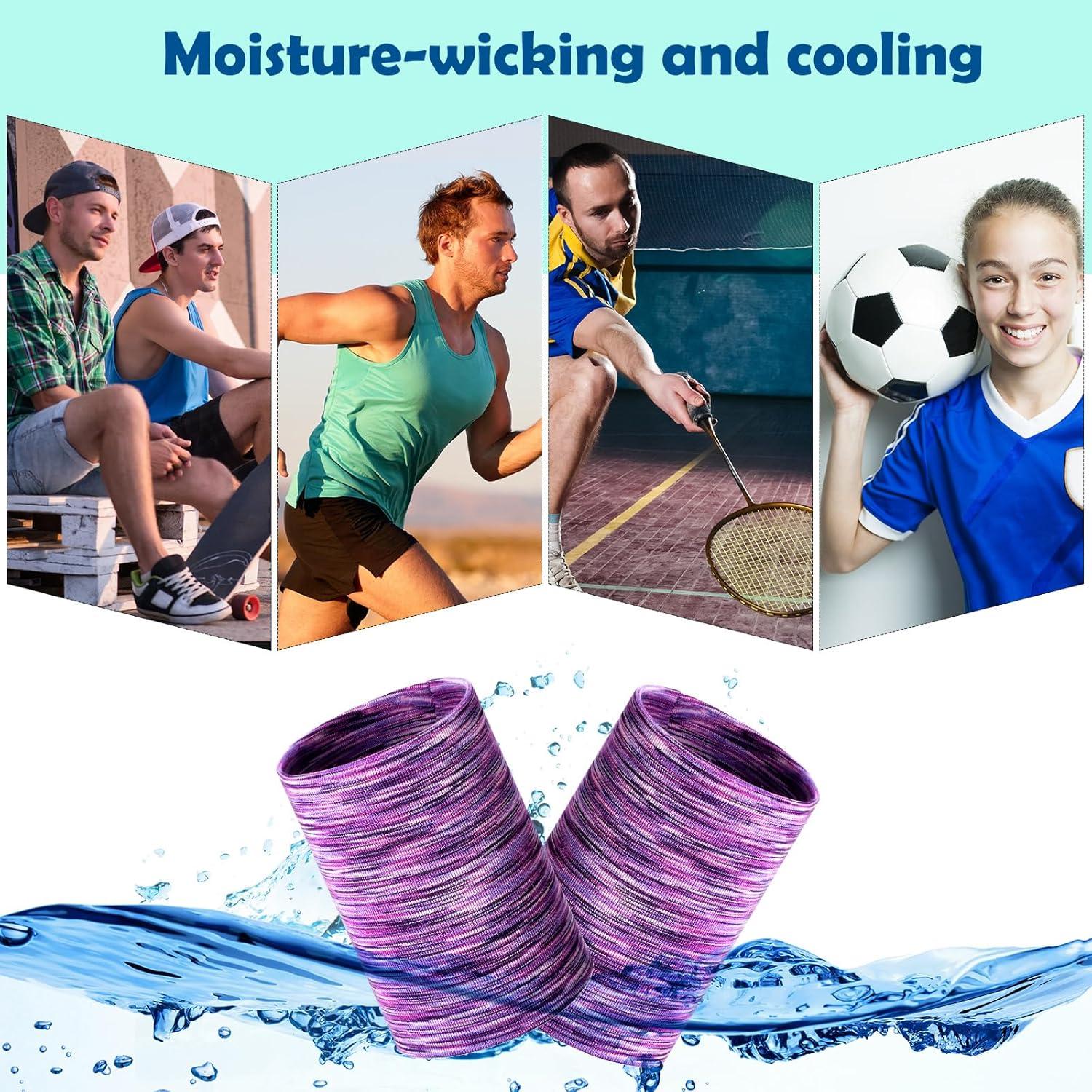 Geyoga 12 Pulseras Enfriadoras Transpirables para Deportes