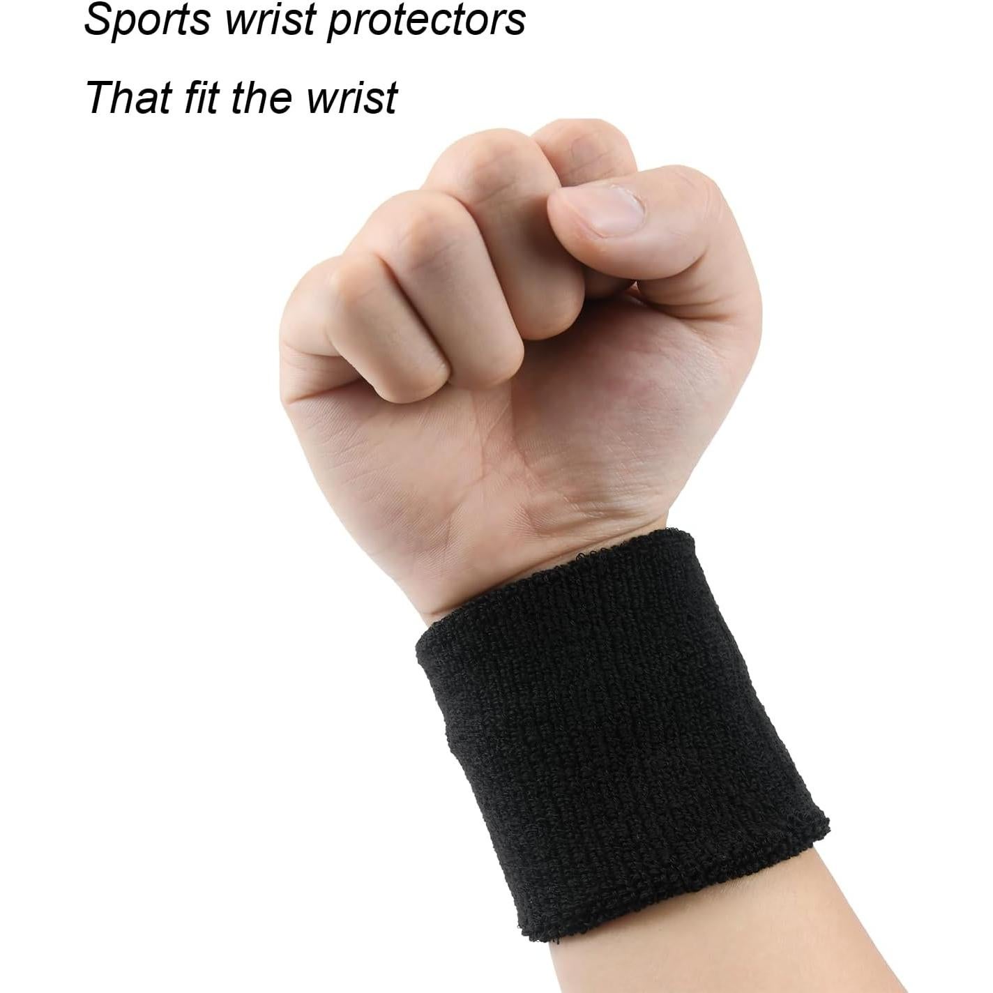 Paquete de 6 Muñequera Deportiva Genérico Algodón Transpirable