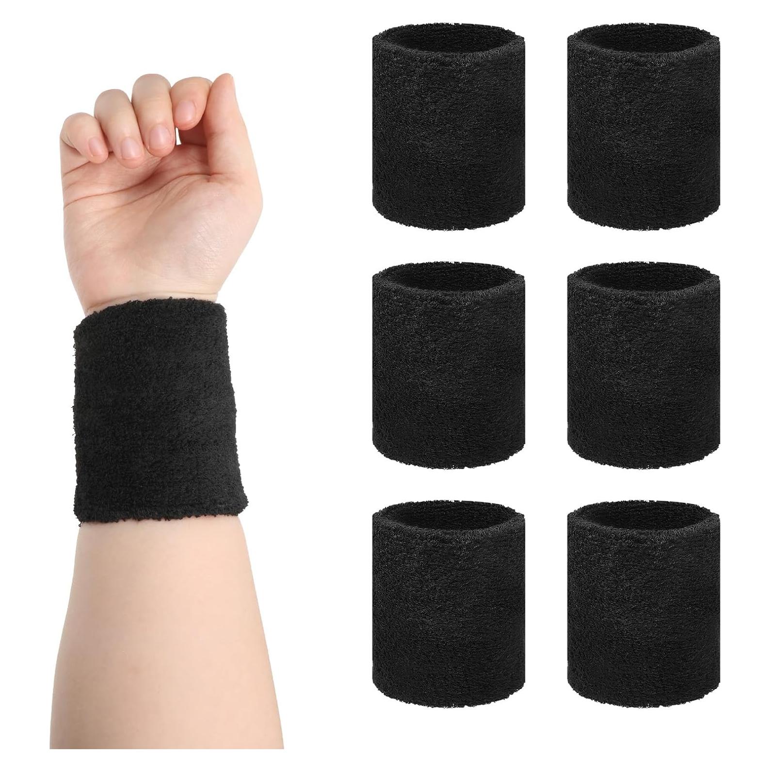 Banda de Sudor para Muñeca Zyghjort 6 Pcs Transpirables