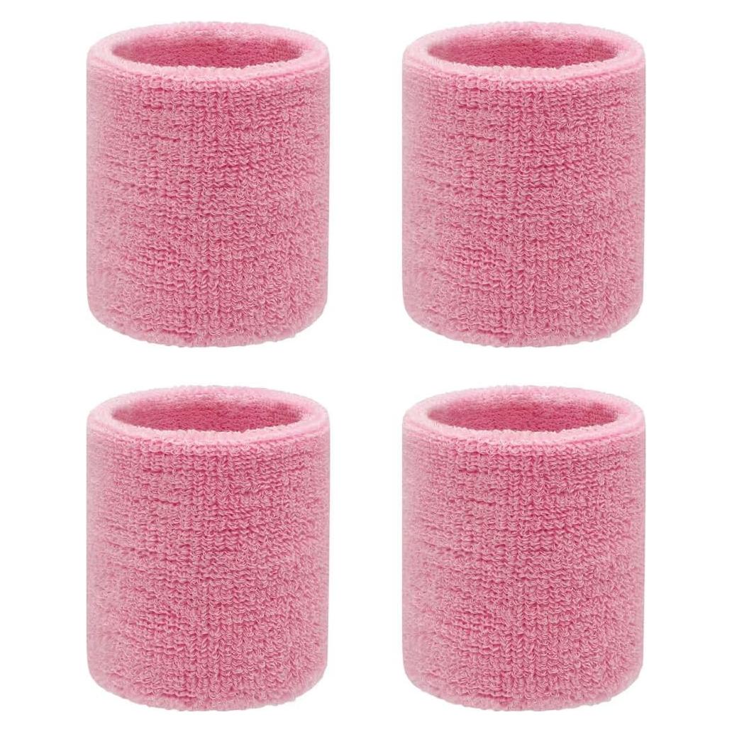 Paquete de 4 bandas de sudor para muñeca LINGXINXIN 8x8 cm