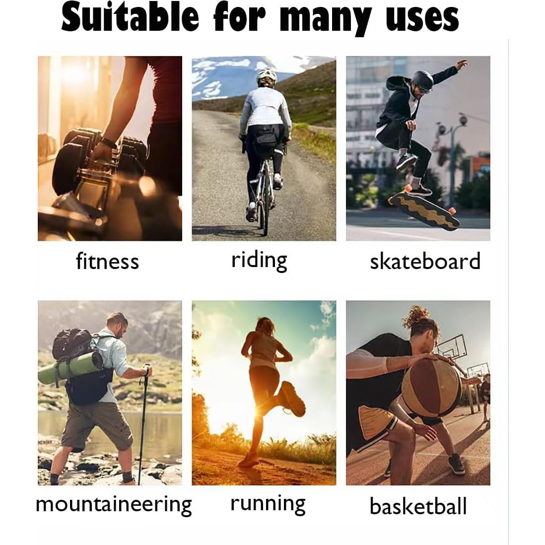 Paquete de 4 bandas de sudor para muñeca LINGXINXIN 8x8 cm