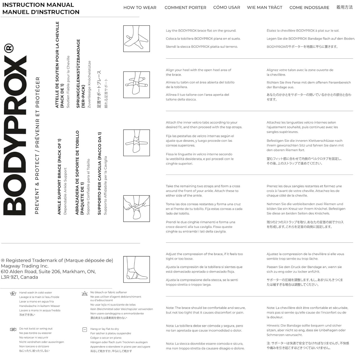 Faja de Soporte para Tobillo Bodyprox - Neopreno Transpirable