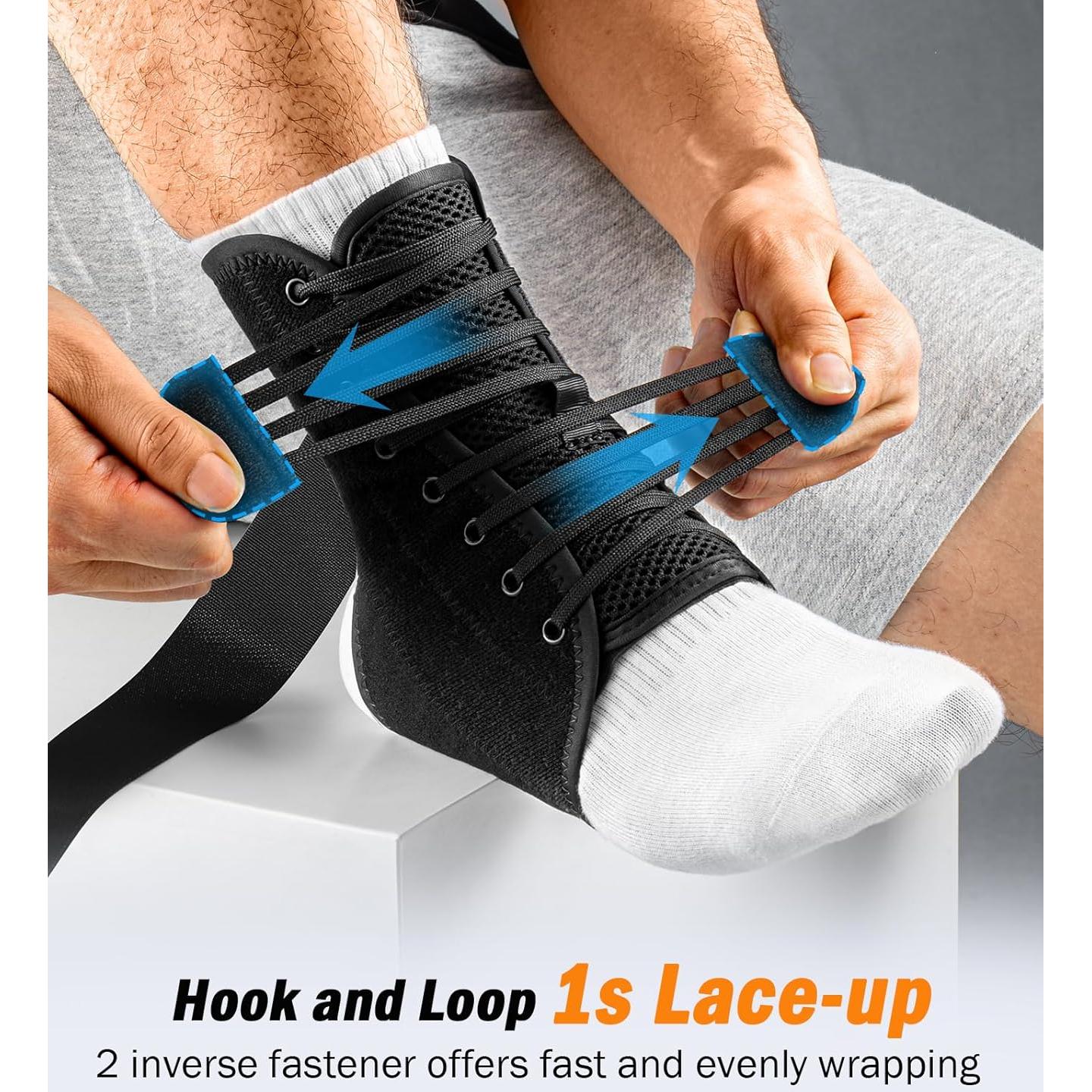 Faja de Tobillo WHCOOL con Almohadillas Auto-Modeladas M