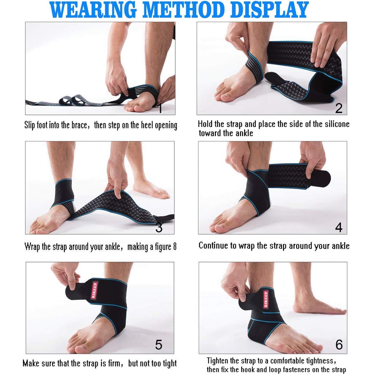 Férula de Tobillo Ajustable Candy Li - Nylon Transpirable Azul