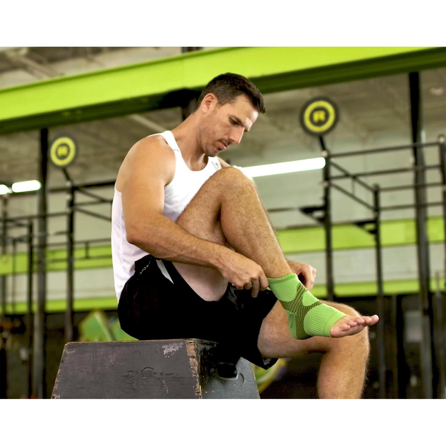 Calcetines de compresión Blitzu para tobillo y pie negro L-XL