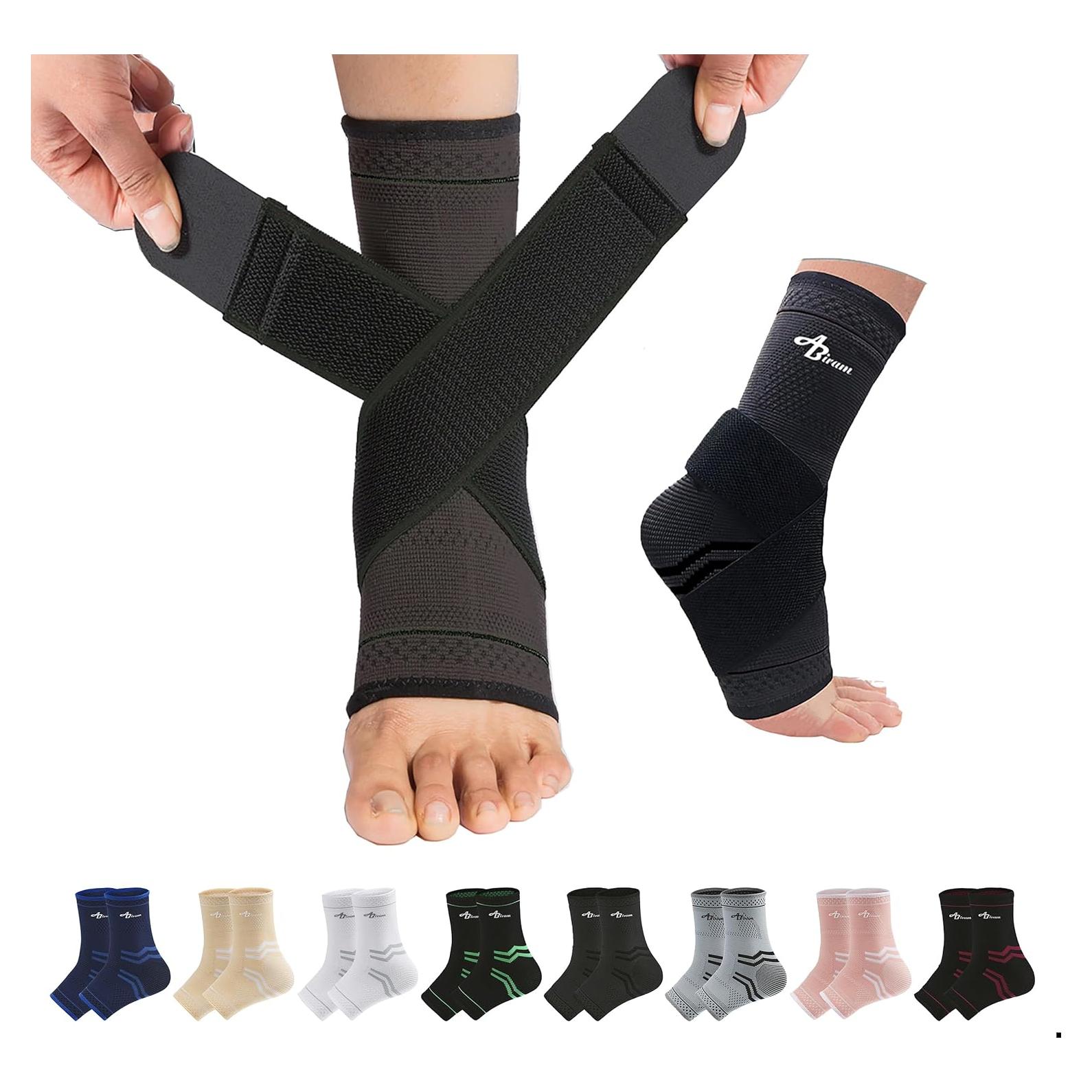 Faja de Compresión para Tobillo ABIRAM - Soporte Ajustable Negro