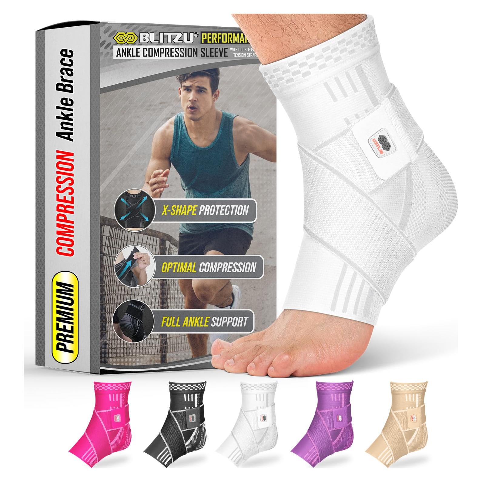 Faja para Tobillo BLITZU Mediana Compresión Alivio Dolor