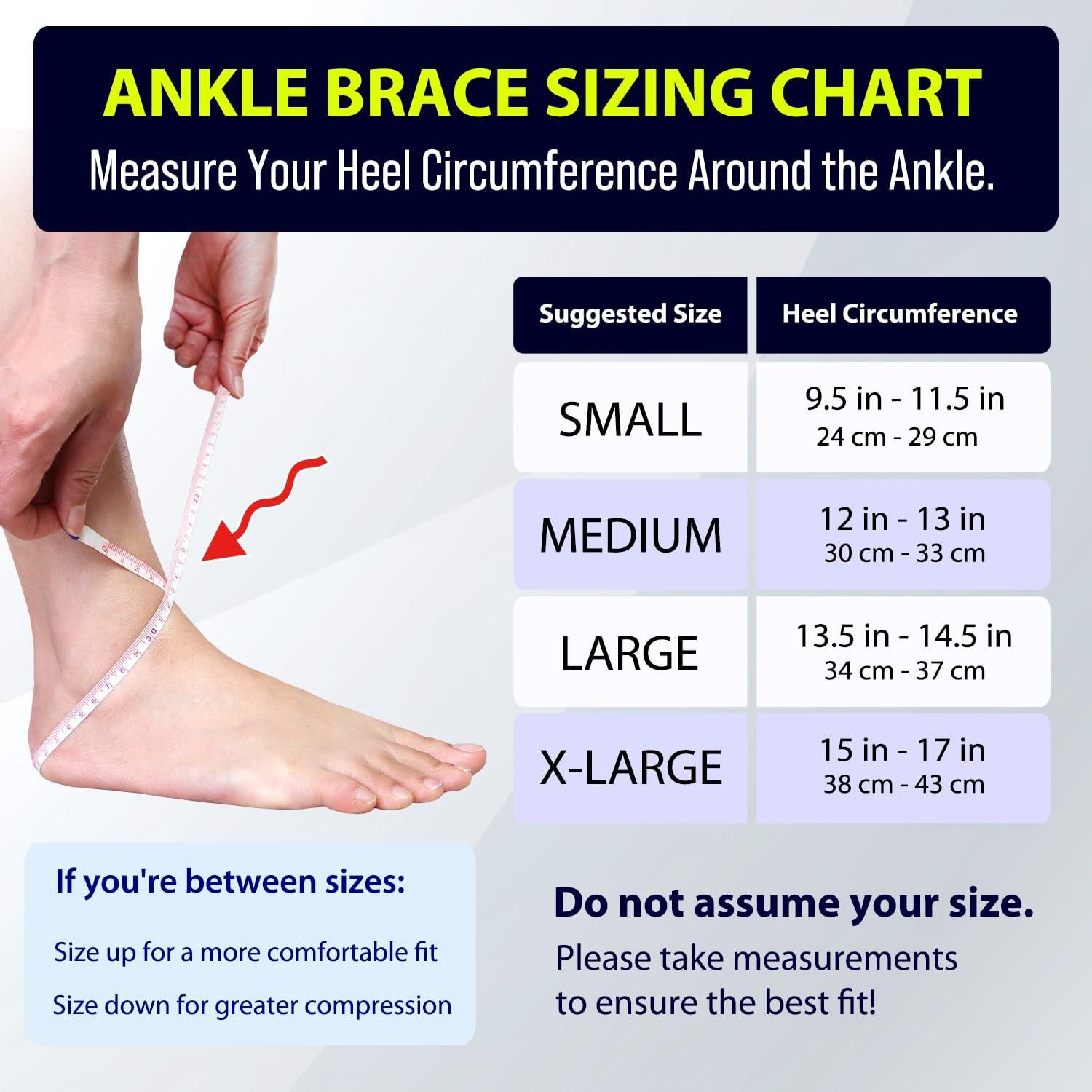 Faja para Tobillo BLITZU Mediana Compresión Alivio Dolor