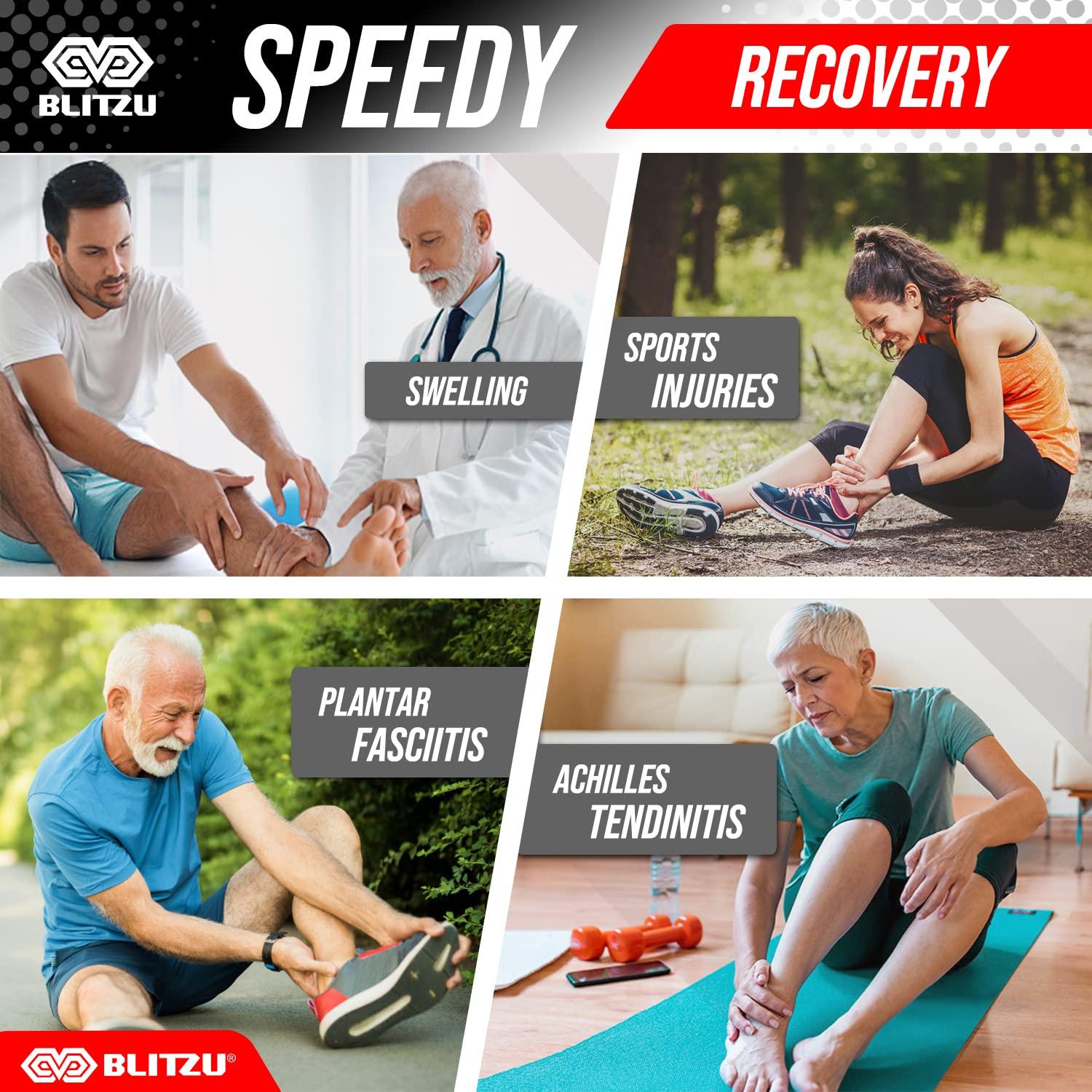 Faja para Tobillo BLITZU Mediana Compresión Alivio Dolor