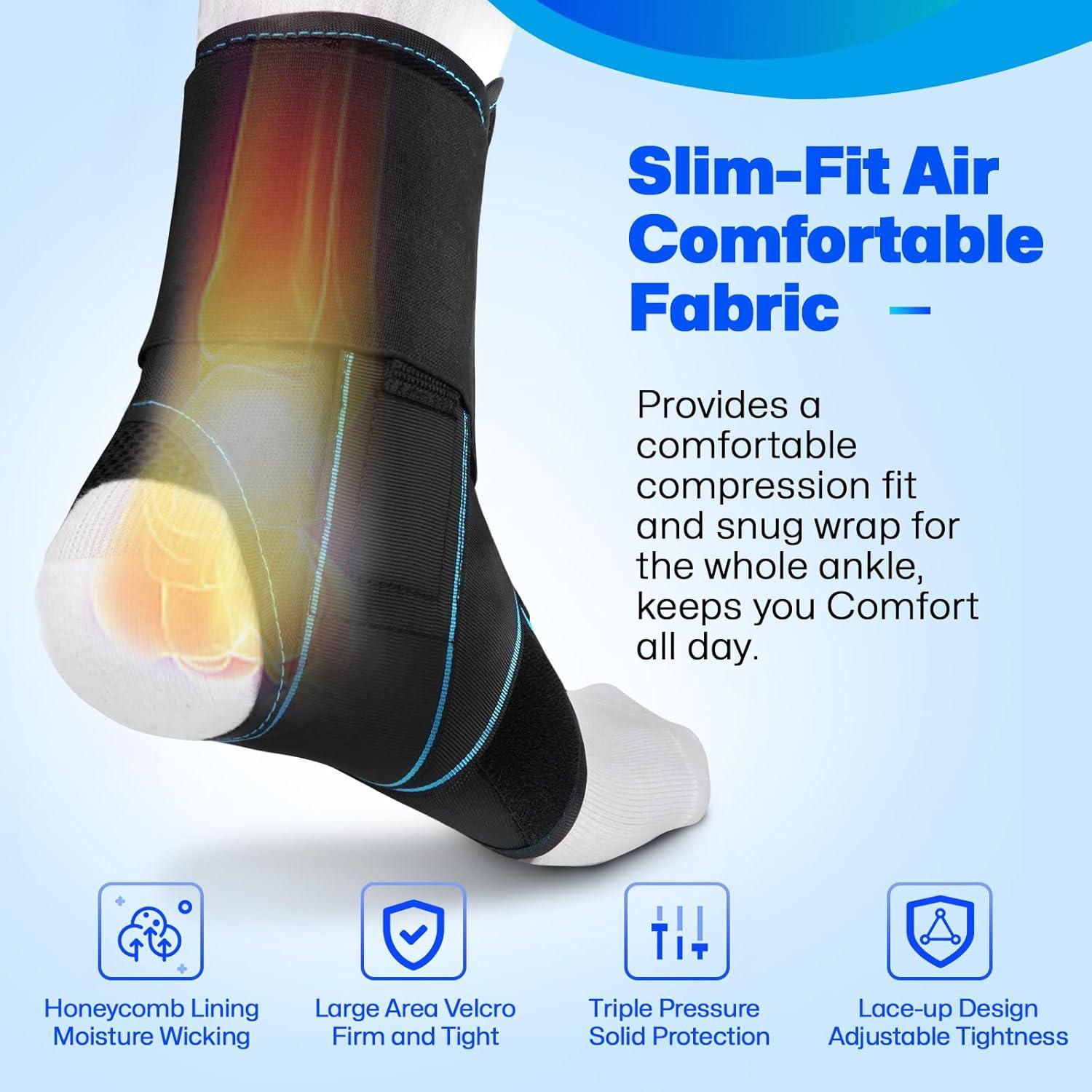 Faja de Tobillo Healrecux Mediana para Esguince y Fasciitis